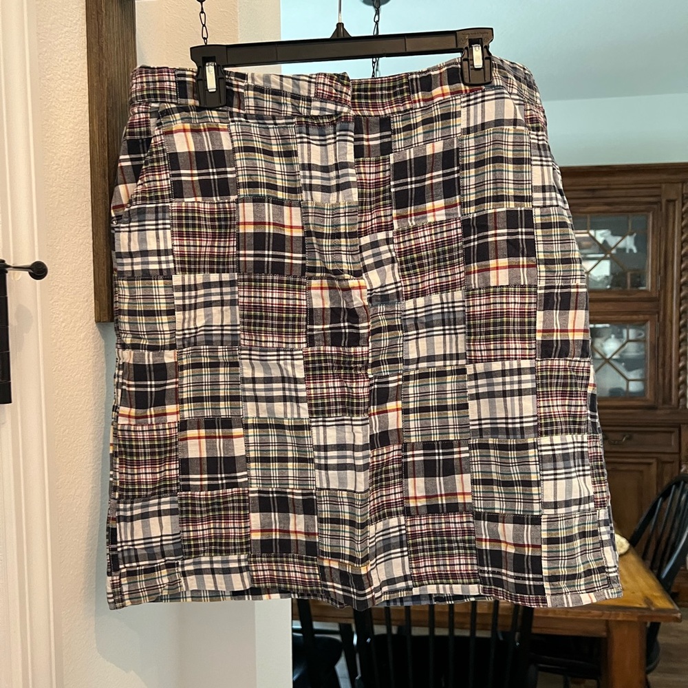 Vintage madras skirt.